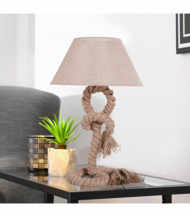 Table Lamp Indispensable Nautical Twisted Rope E27 Base Bedside Light