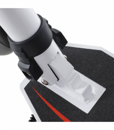 Teens Adult Kick Scooter Foldable Adjust Aluminum For Age 14 White HOMCOM