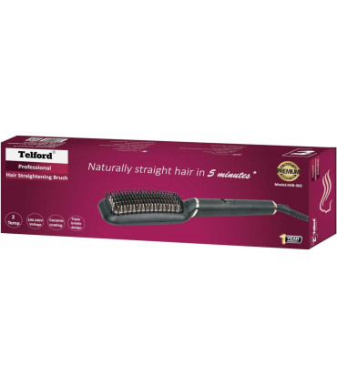 Telford Hair Straightening Brush With Argan oil Infused Ceramic Bristles