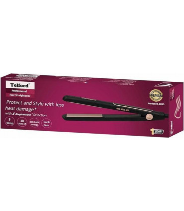 Telford Professional Hair Straightener With Argan infused gold ceramic plates