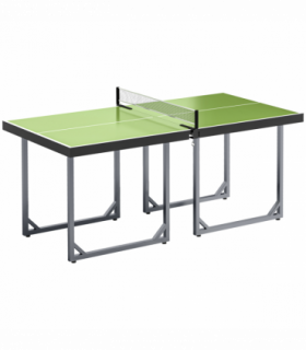 Tennis Table Ping Pong Foldable with Net Game Steel 182cm Indoor, Green HOMCOM