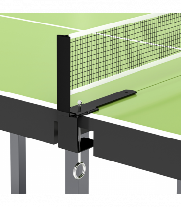 Tennis Table Ping Pong Foldable with Net Game Steel 182cm Indoor, Green HOMCOM