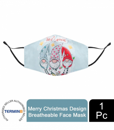 Termin8 Merry Christmas Design Breathable Masks- Design 6
