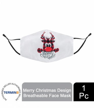 Termin8 Merry Christmas Design Breatheable Masks- Design 7