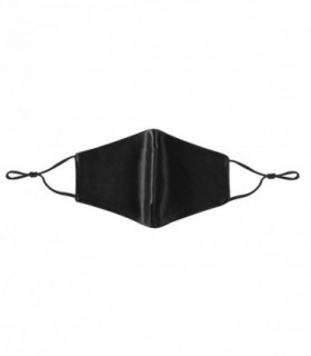 Termin8 Satin Silk, Lightweight Breathable, Washable & Festival Face Mask, Black