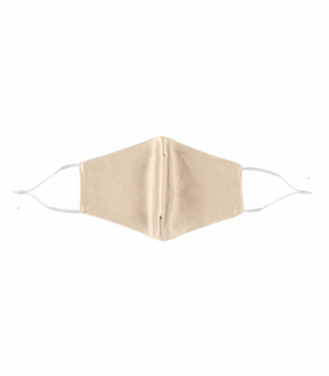 Termin8 Satin Silk, Lightweight Breathable, Washable & Festival Face Mask, Ivory