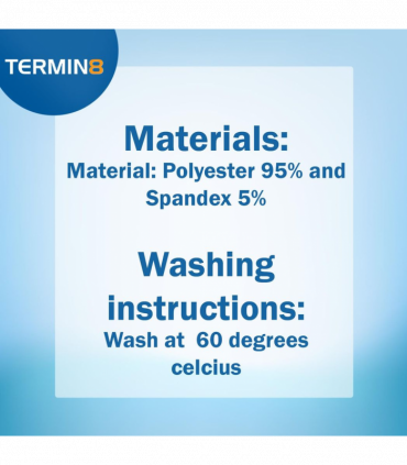 Termin8 Water Repellent Reusable Adult/Teen Face Covering - Water Repellent Reusable Face Coverings (Blue, 1 Pack)