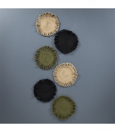 Thames Jute Star 36x36cm Natural Set of 2 Placemats