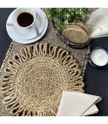 Thames Jute Star 36x36cm Natural Set of 2 Placemats