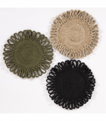 Thames Jute Star 36x36cm Natural Set of 2 Placemats