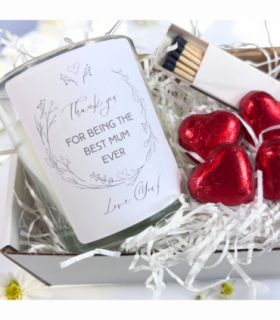 Thank you For Being The Best Mum Ever Candle Gift Set | Scented Candle Gift Box | Mums Gift Box | Mums Gift Hamper | Best Mum Hamper UK