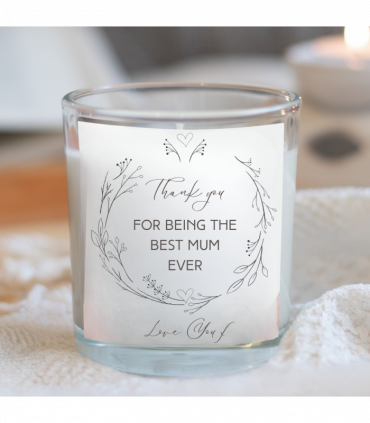 Thank you For Being The Best Mum Ever Candle Gift Set | Scented Candle Gift Box | Mums Gift Box | Mums Gift Hamper | Best Mum Hamper UK