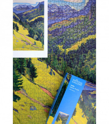 The Kien Valley with the Bluemlisalp Massif - National Gallery 1000 Piece Jigsaw Puzzle