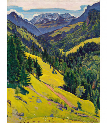 The Kien Valley with the Bluemlisalp Massif - National Gallery 1000 Piece Jigsaw Puzzle