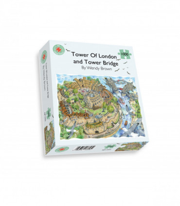 The Tower of London and Tower Bridge - Wendy Brown 1000 Piece Jigsaw Puzzle