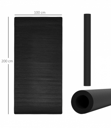 Thick Equipment Mat Gym Exercise Fitness Workout Tranining Bike Protect HOMCOM