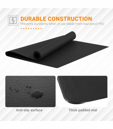 Thick Equipment Mat Gym Exercise Fitness Workout Tranining Bike Protect HOMCOM