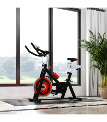 Thick Equipment Mat Gym Exercise Fitness Workout Tranining Bike Protect HOMCOM