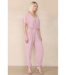 Tie Waist Stylish Harem Jumpsuit