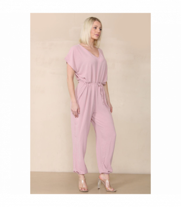 Tie Waist Stylish Harem Jumpsuit