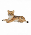 Tiger Cub Laying Down Toy  Realistic Big Cat Model