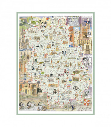 Tim Bulmer 'Map of Cambridge 1000 Piece Jigsaw Puzzle'