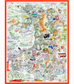 Tim Bulmer 1000 Piece Map of Wales Jigsaw Puzzle