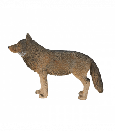 Timber Wolf Standing Toy  Realistic Wildlife Model