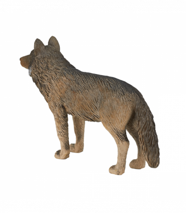 Timber Wolf Standing Toy  Realistic Wildlife Model