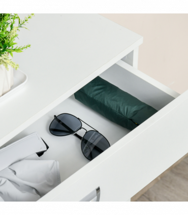 Tipping Shoe Cabinet Hall Organizer  Flip Drawers for Entry 16 Pairs