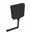 vidaXL Toilet Cistern with Bottom Water Inlet 3/6 L Black