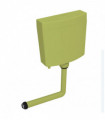 vidaXL Toilet Cistern with Bottom Water Inlet 3/6 L Olive