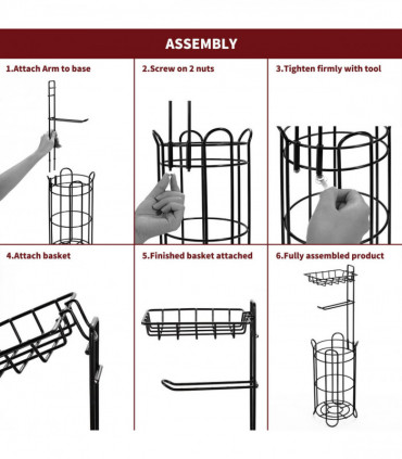 VINSANI TOILET ROLL HOLDER GREY 0009996