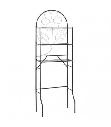 Toilet Rack Black 60x33x174 cm