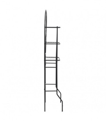 Toilet Rack Black 60x33x174 cm