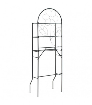 Toilet Rack Black 60x33x174 cm