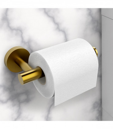 VINSANI 2pk TOILET ROLL DISPENSER BRUSH GOLDEN 1010077