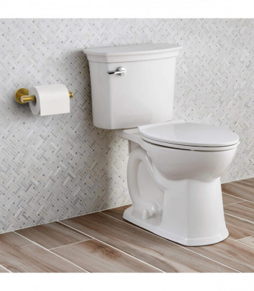 VINSANI 2pk TOILET ROLL DISPENSER BRUSH GOLDEN 1010077