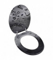 Toilet Seat with MDF Lid Water Drop Design
