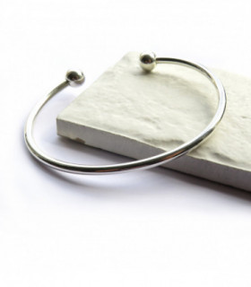 Torque Silver Bangle 5155