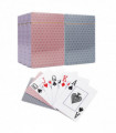 Vinsani Traditional Check Poker Casino Plastic Coated Playing Cards 6 Decks