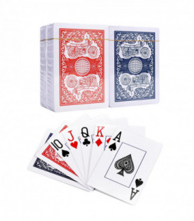 Vinsani Traditional Motorbike Poker Casino Plastic Coated Playing Cards 4 Decks