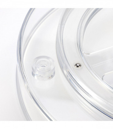 VINSANI TRANSPARENT TURNTABLE ORGANIZER M 0000425