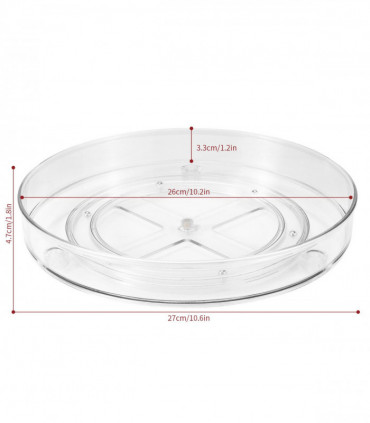 VINSANI TRANSPARENT TURNTABLE ORGANIZER M 0000425