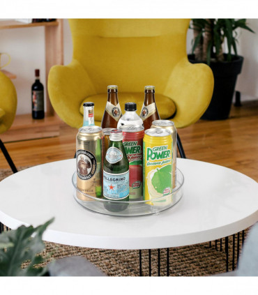 VINSANI TRANSPARENT TURNTABLE ORGANIZER M 0000425