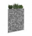 Trapezium Gabion Raised Bed Galvanised Steel 80x20x100 cm