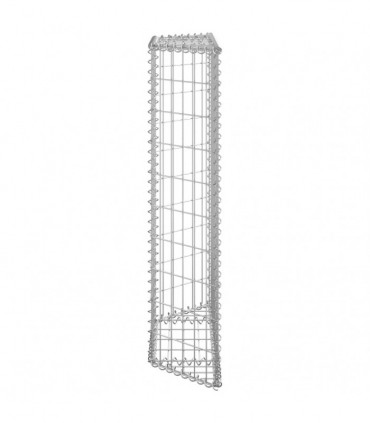Trapezium Gabion Raised Bed Galvanised Steel 80x20x100 cm