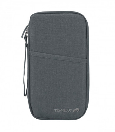 Vinsani Family Travel Holiday Wallet Passport Holder & Document Organiser Case Men Women for Tickets, ID Card, Credit Cards, Currency Holder-Grey