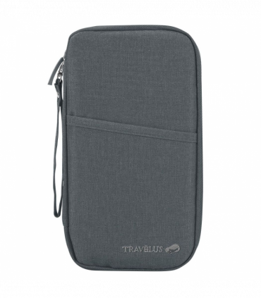 Vinsani Family Travel Holiday Wallet Passport Holder & Document Organiser Case Men Women for Tickets, ID Card, Credit Cards, Currency Holder-Grey