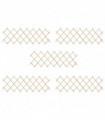 Trellis Fences 5 pcs Firwood 180x60 cm